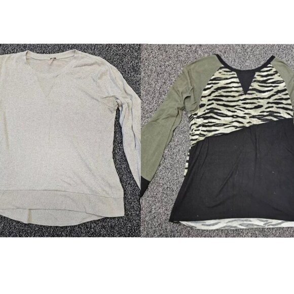 BOGO🎀Bundle of two Long Sleeve Tops- Size Large - Picture 1 of 8